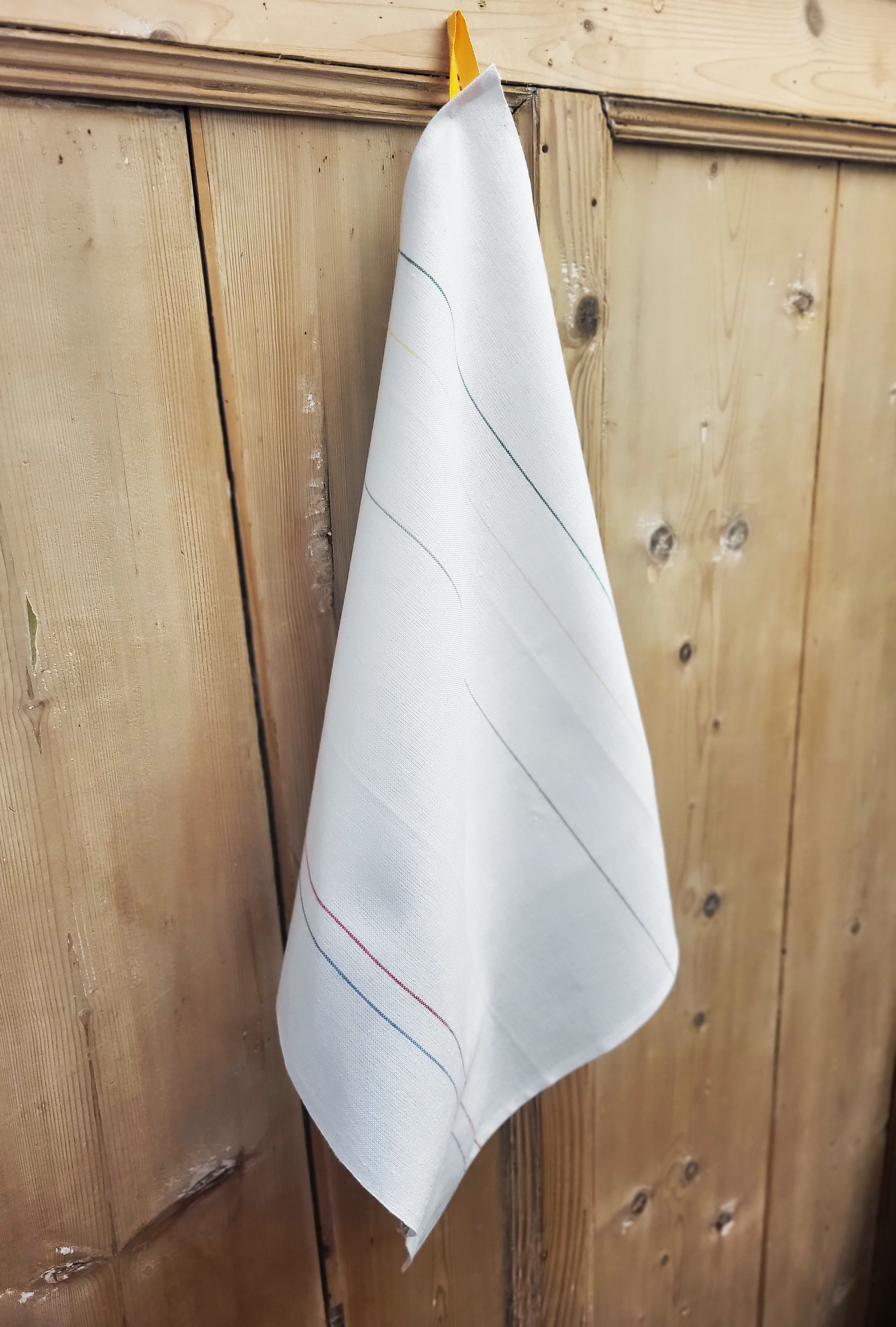 Asciugamano/asciugamano da cucina strisce colorate